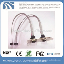 2 Anschlüsse Rs-232 DB9 Halterung Kabel